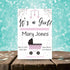 Personalized Girl Buggy Baby Shower Invite